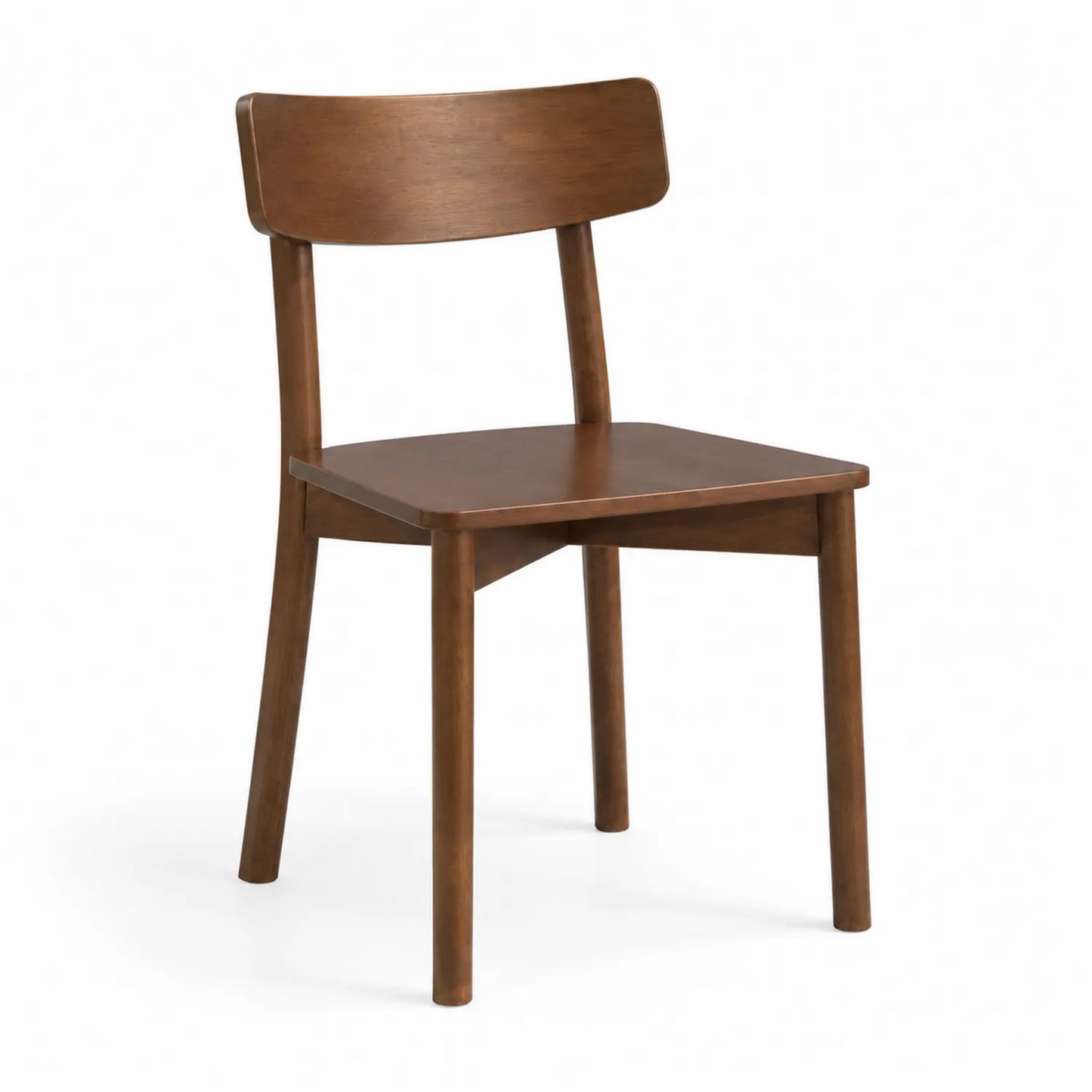 Chaise en bois de noyer brun
